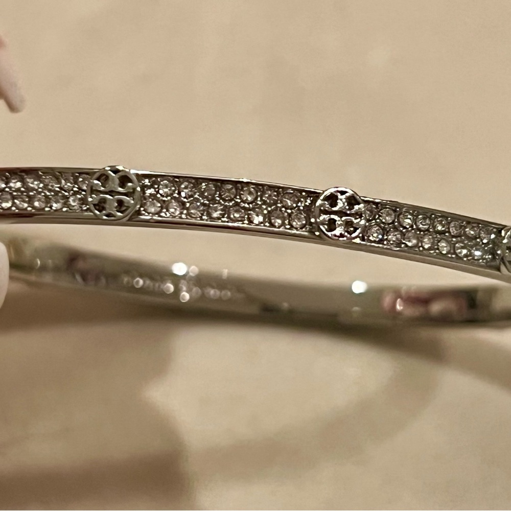 Tory Burch Icon PaveThin Hinge Bracelet